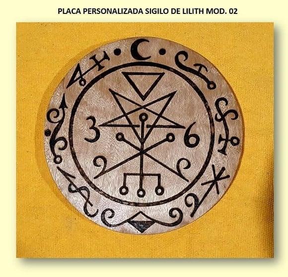 PLACA SIGILO DE LILITH MOD. 02