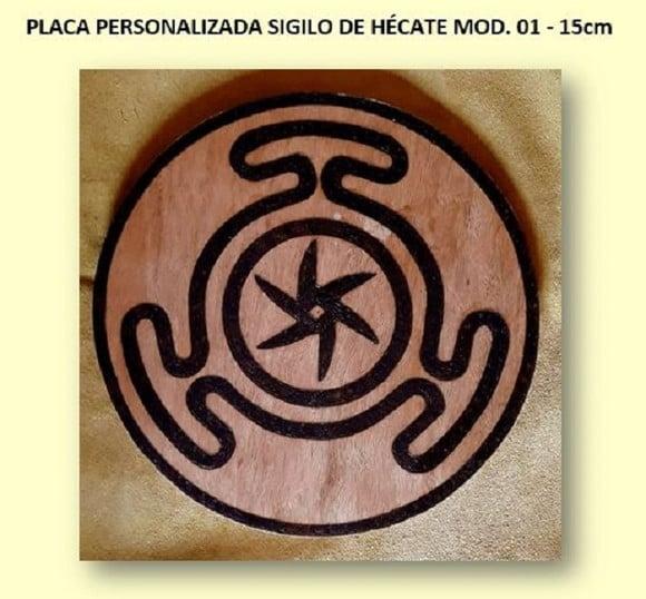 PLACA SIGILO DE HÉCATE MOD. 01 15cm