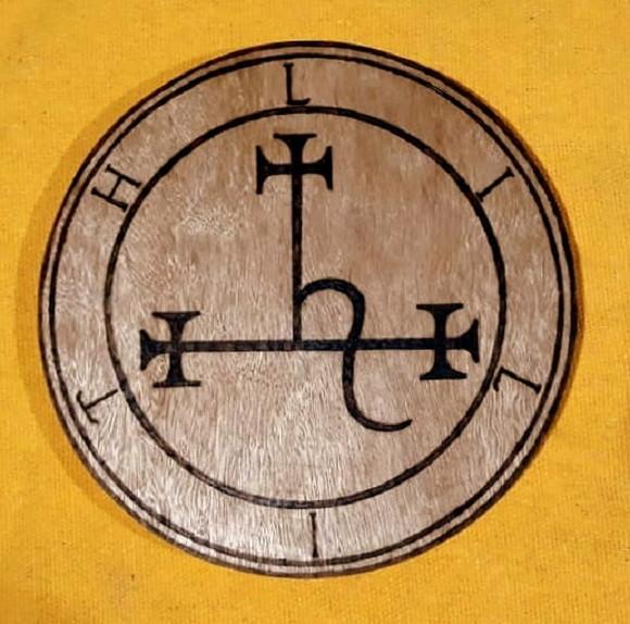PLACA SIGILO DE LILITH MOD. 01 28CM