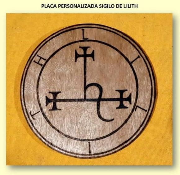 PLACA SIGILO DE LILITH MOD. 01 28CM