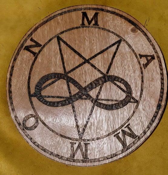 PLACA SIGILO DE MAMMON 28CM