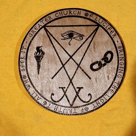 PLACA SIGILO DE LÚCIFER MOD 03 28CM