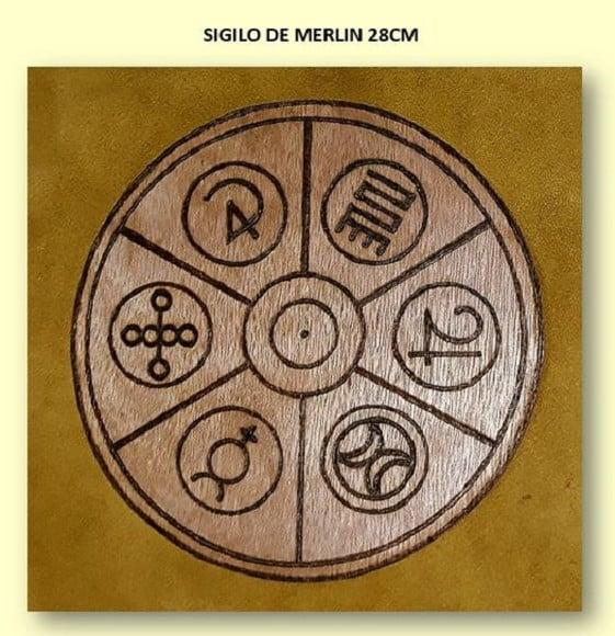PLACA SIGILO DE MERLIN 28CM