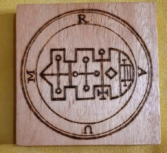 PLACA SIGILO DE RAUM 28CM (REDONDA OU QUADRADA)