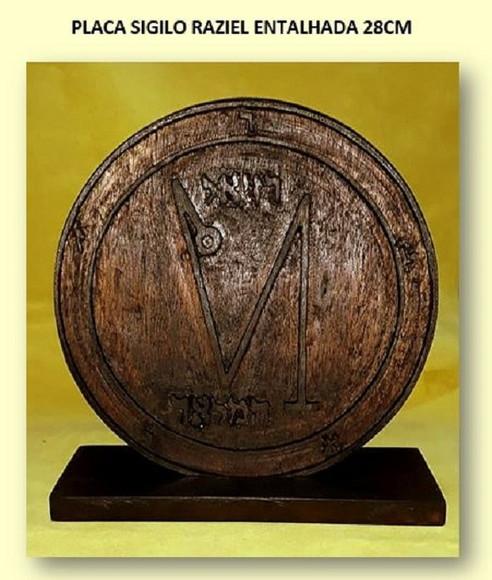 PLACA SIGILO DE RAZIEL 28CM