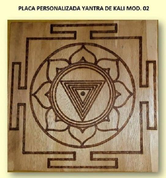 Placa Yantra de Kali Mod. 02 20cmx20cm