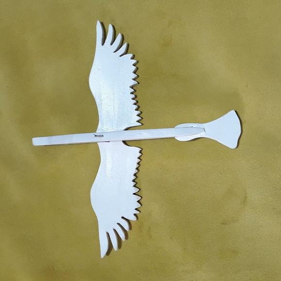 POMBO EM MADEIRA PINTADO MOD. 02