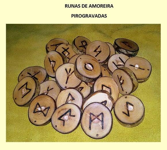 Runas de Amoreira 25 Peças