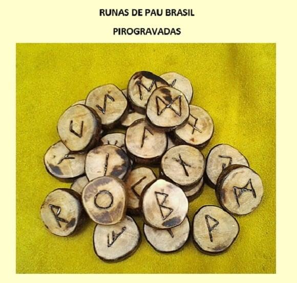 Runas de Pau Brasil 25 Peças