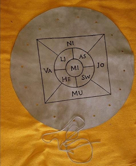 Saquinho / Toalha Couro 9 Mundos 45cm Mod. 1