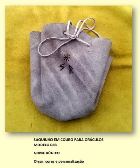 Saquinho / Toalha Couro Emblema Nome Mod. 01