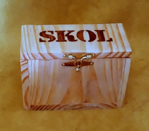 SPEELBOX / CAIXA DE MADEIRA LOGO 10X10X17