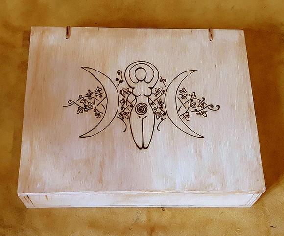SPELLBOX / CAIXA MÁGICA WICCA 24X5X30