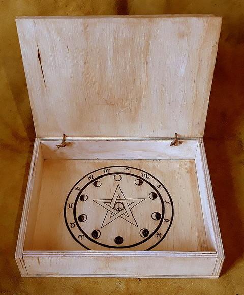 SPELLBOX / CAIXA MÁGICA WICCA 24X5X30