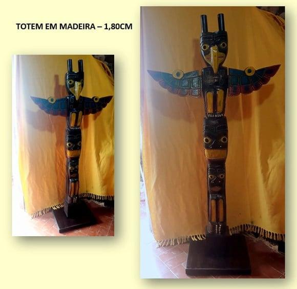 Totem / Carranca em Madeira - 1,80cm