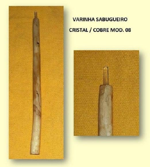 Varinha Sabugueiro Cristal / Cobre Mod. 08