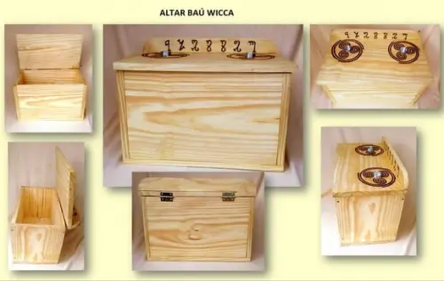 Altar Baú Wicca 70x28x38cm
