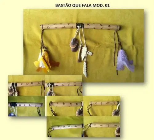 Bastão Que Fala em Bambu Mod. 01