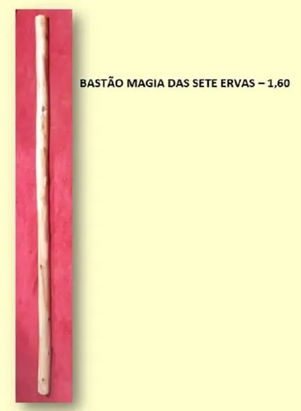 BASTÃO PARA MAGIA DAS SETE ERVAS 1,60cm