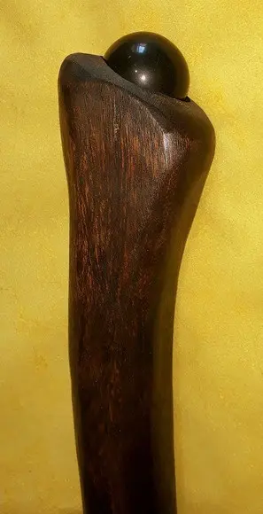 Bengala Cabo de Machado com Obsidiana - 90cm