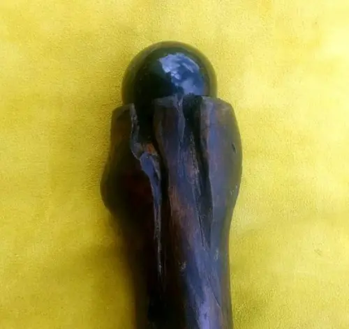 Bengala de Cedro com Obsidiana Negra - 90cm
