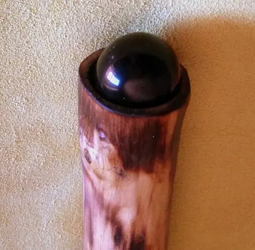 Bengala Rústica Obsidiana Negra 90cm