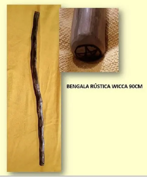 Bengala Wicca de Cedro Vermelho - 90cm