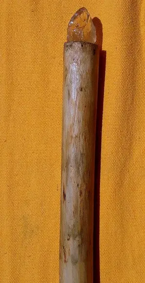 Cajado Alma de Ferro com Druza de Cristal 1,80cm