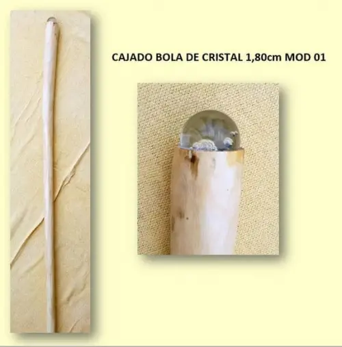 Cajado Bola de Cristal 1,80 cm Mod 01