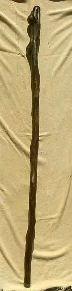 Cajado de Bruxa com Esfera de Obsdiana 1,80cm