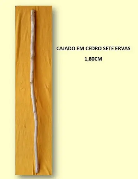 Cajado de Cedro Magia das Sete Ervas 1,80cm
