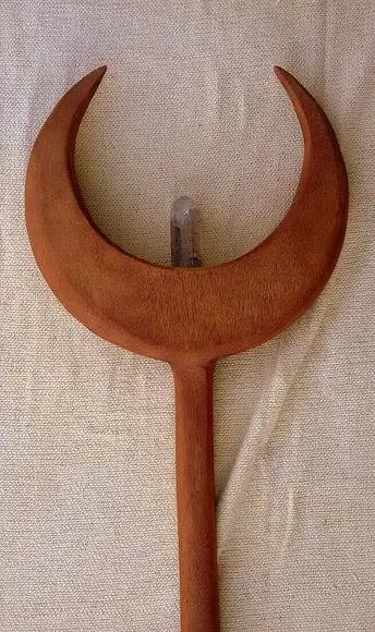 Cajado Lua com Cristal 180cm Mod. 01