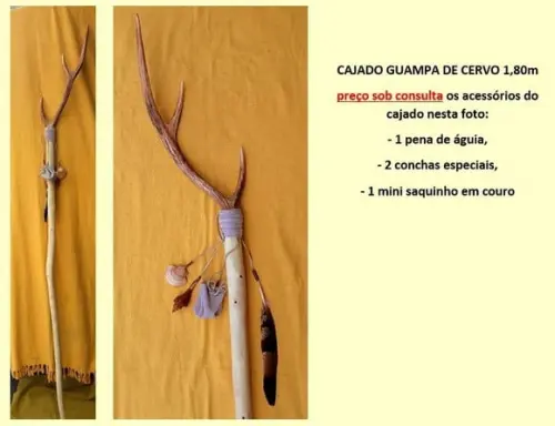 Cajado Guampa de Cervo 1,80m