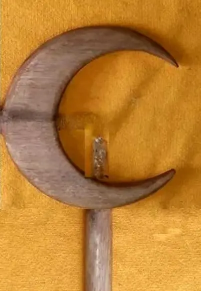Cajado Lua com Cristal 180cm Mod. 02