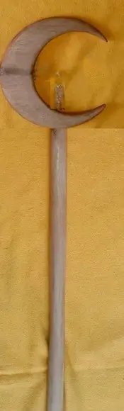 Cajado Lua com Cristal 180cm Mod. 02