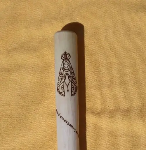 Cajado Pastor Salmo 23 N.sra Aparecida. 80cm