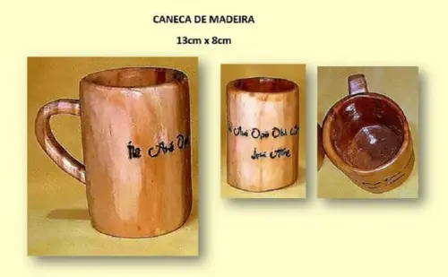Caneca de Madeira Medieval / Viking Mod. 04 - 300 ml