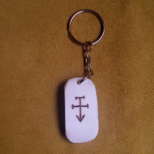 Chaveiro Talismã Ancoragem Espiritual Osso de Boi
