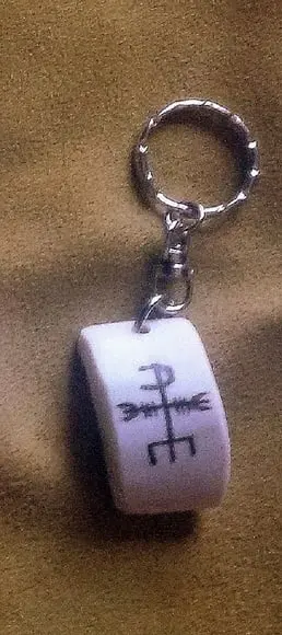 Chaveiro Talismã Contra Mago - Osso de Boi