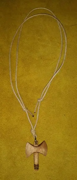 COLAR / PINGENTE MACHADO DE XANGÔ MOD 2 - 3,50 cm