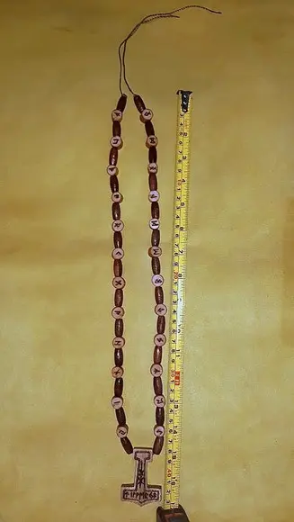 COLAR CARVALHO MARTELO DE THOR / MJÖLNIR MOD. 02