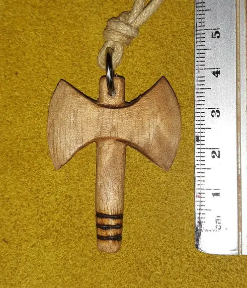 COLAR / PINGENTE MACHADO DE XANGÔ MOD 2 - 3,50 cm