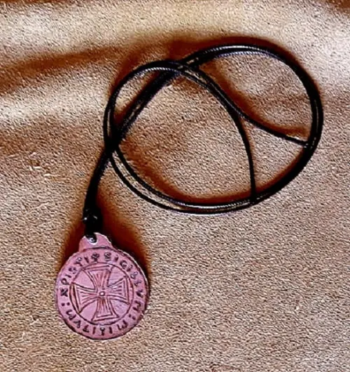 COLAR DE COURO PERSONALIZADO MOD 04