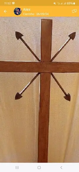 Cruz em Madeira Personalizada - 30m x 18cm x 4cm
