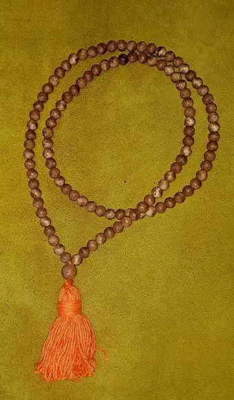 Japamala De Amendoeira 108 Contas (pagan Prayer Beads)