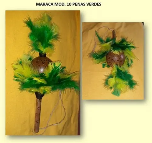 MARACA MOD. 10 PENAS VERDES