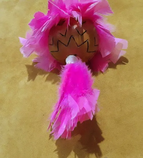 MARACA MOD.10 PENAS ROSAS