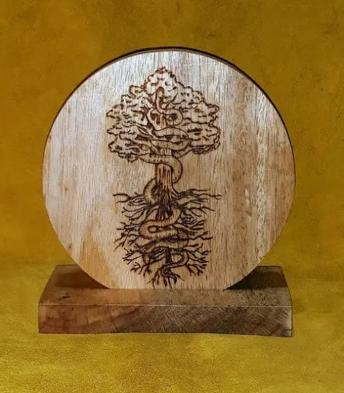 Placa Arvore Da Vida 15cm C/base