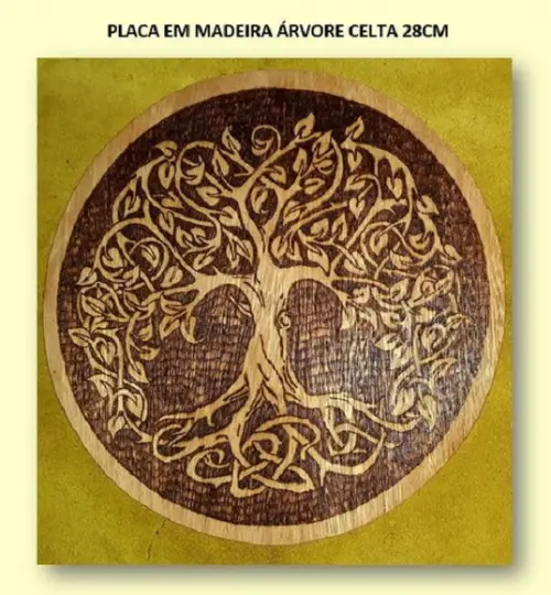 PLACA ÁRVORE CELTA 28CM