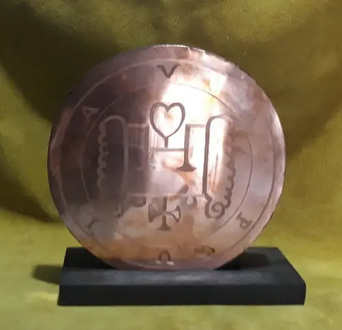 Placa em Cobre Sigilo de Vapula 20cm